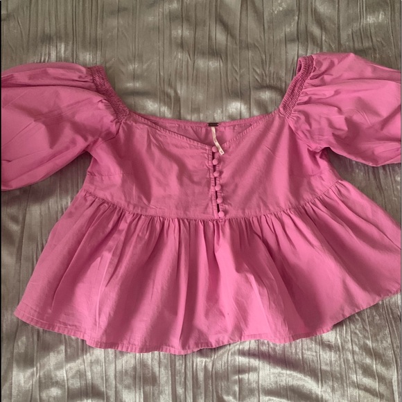 Free People Tops - Free People off or on the Shoulder Puff Sleeve Top